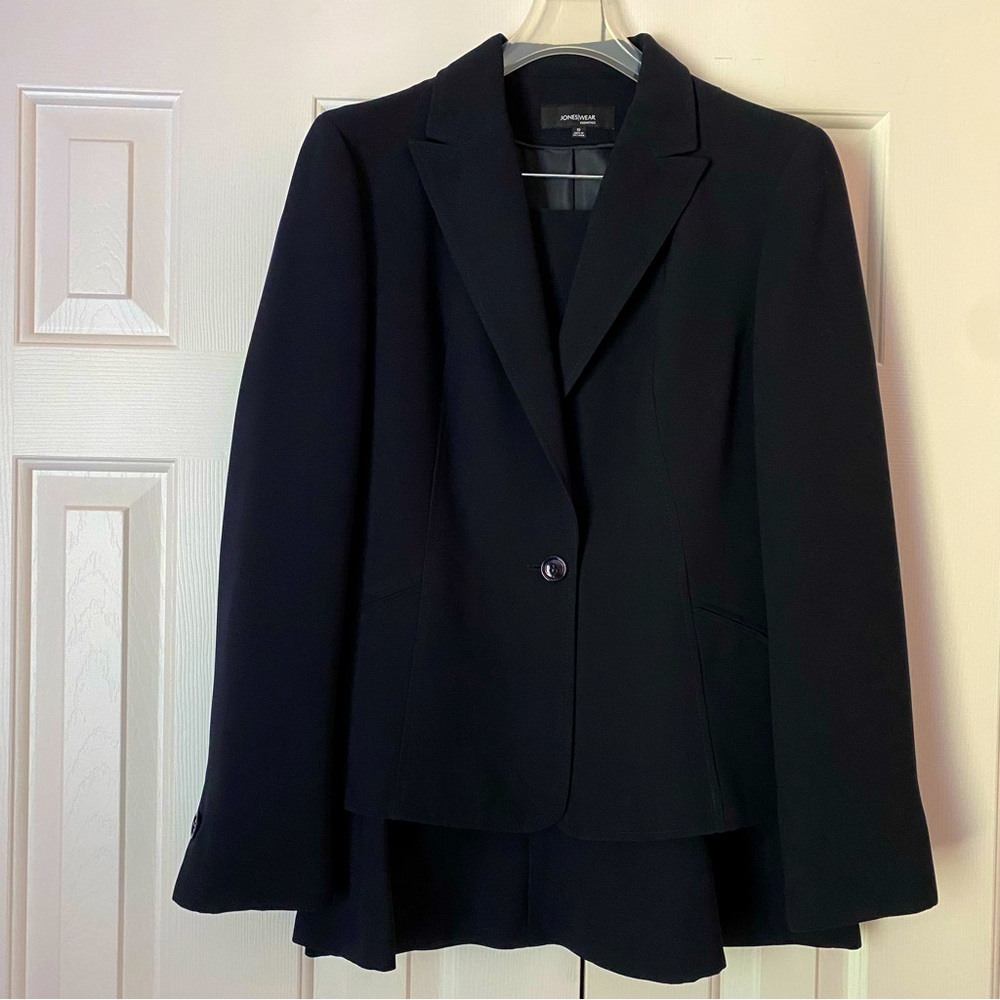 Jones Wear Skirt Suit - Navy Blue